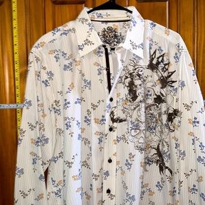 Marc Ecko button up dress shirt size large